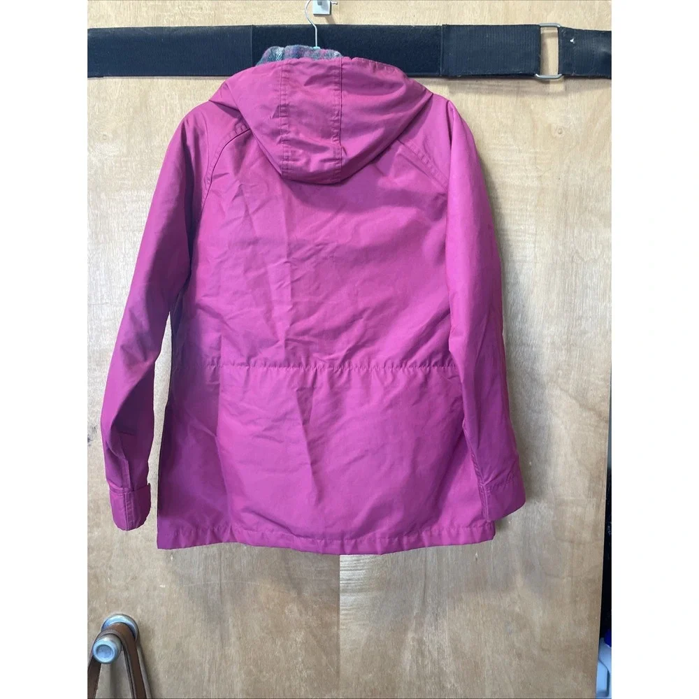 Lands' End Women's‎ Jacket with Plaid Lining Made In USA VTG 90s See Measurement